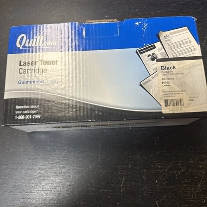 Quill brand CF280A black toner cartridge in blue black box