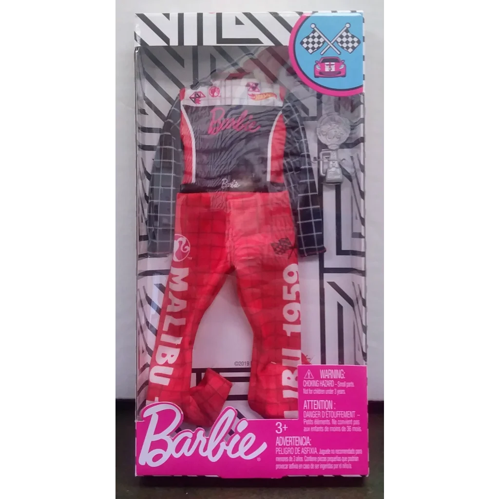 Red racing suit Barbie doll in Race Ready Barbie Fashion Set