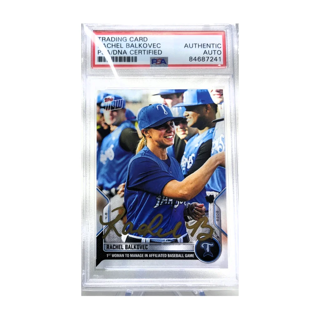 Rachel Balkovec PSA Encapsulated Signed 2022 Topps NOW Card | Creative Sports | vintageantiquesgifts.com