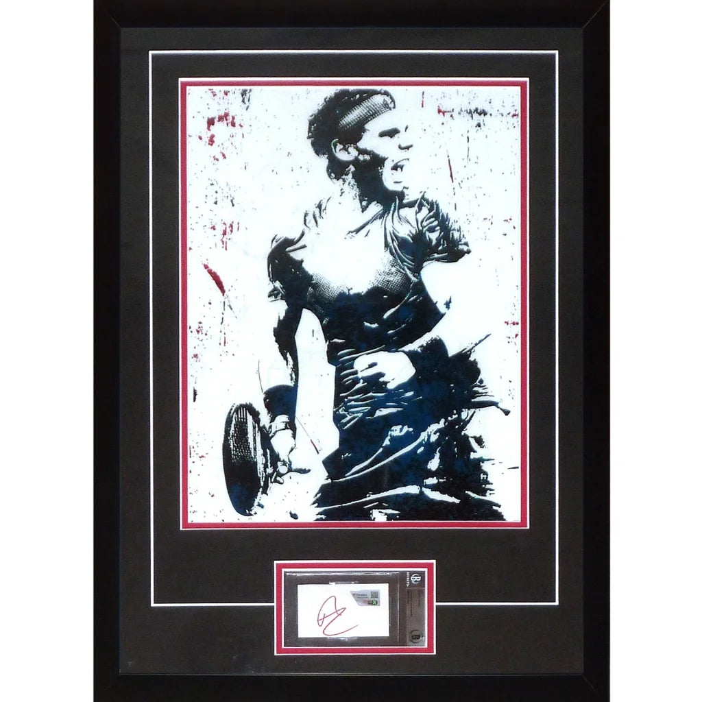 Rafael Nadal autographed 11x14 splash art framed portrait