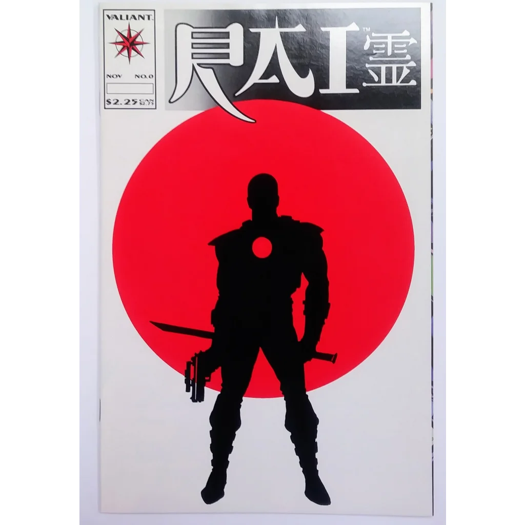 Iron Man figure in red black armor from Rai Future Force Valiant Comics issue 0