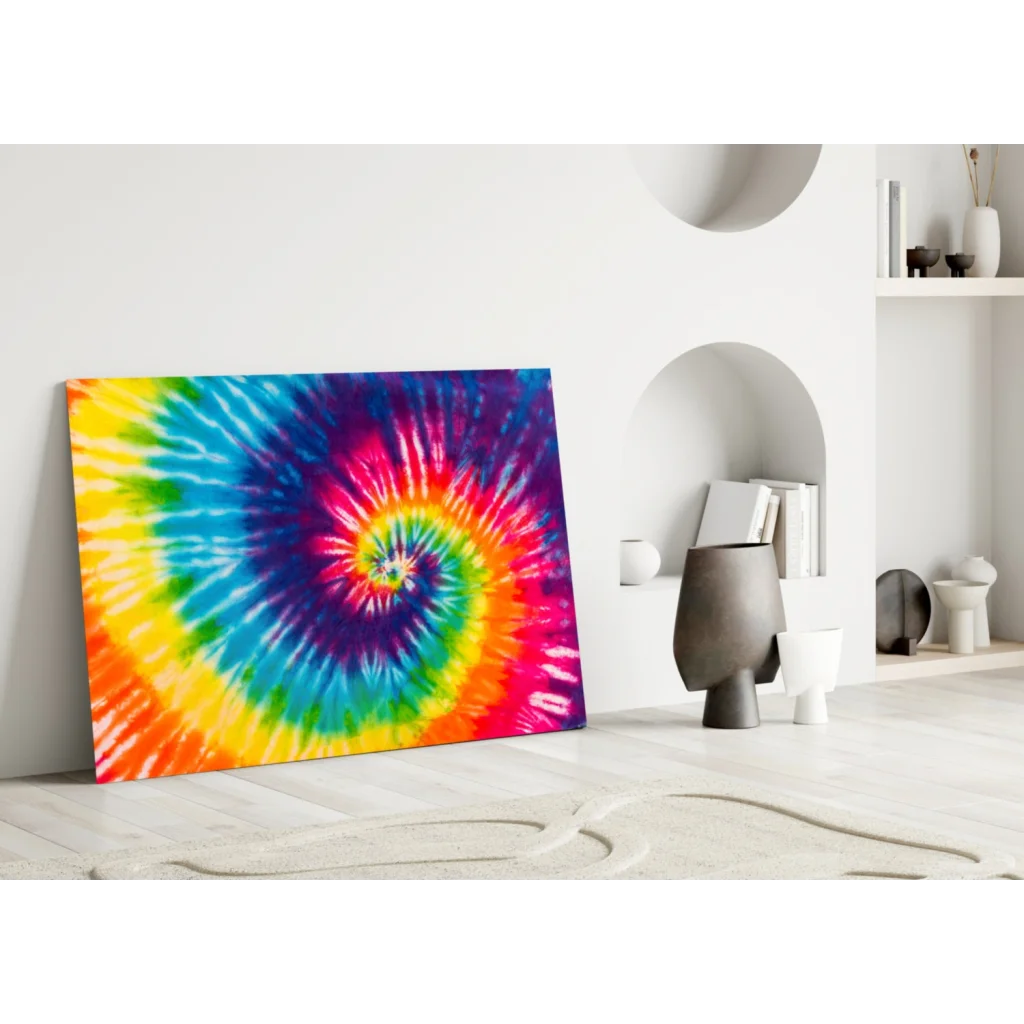 Psychedelic Rainbow Spiral Wall Art Canvas | Modern Wall Art Decor | vintageantiquesgifts.com