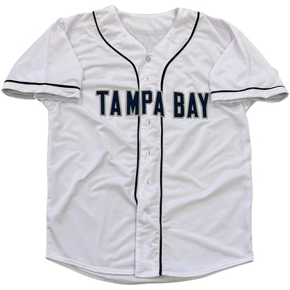 Randy Arozarena autographed white Tampa Bay #56 custom jersey