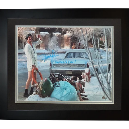 Randy Quaid as Cousin Eddie signed Christmas Vacation photo with Shitters Full car