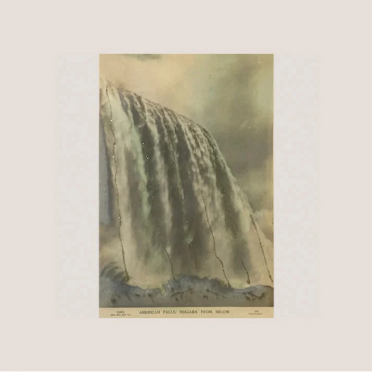 Vintage Niagara Falls print on a rare 1800s limited edition postcard treasure