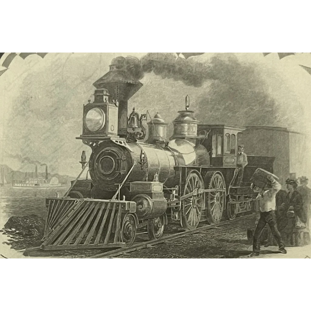 Rare 1880s-1901 Chicago Burlington Quincy Railroad Stock Certificate - Zephyrs Collectibles - (1880s-1901)