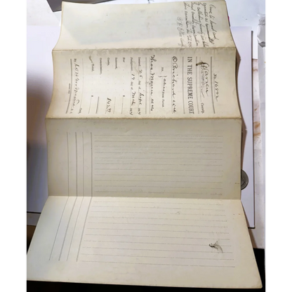 Aged Tennessee Supreme Court legal document from 1893 with handwritten and printed text