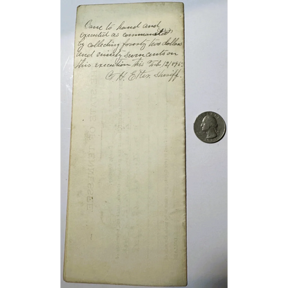 Vintage handwritten Tennessee Supreme Court legal document with watermark from 1893