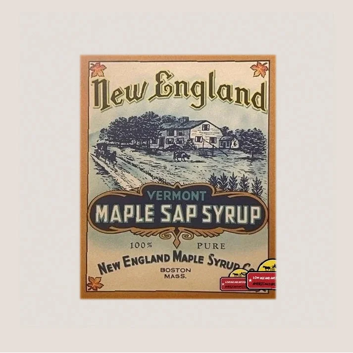 Vintage Vermont maple syrup label from 1900s excites collectors for its classic design