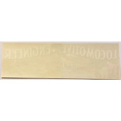 Faded sticker on Rare 1930s Locomotive Engineer Crate Label from Fresno