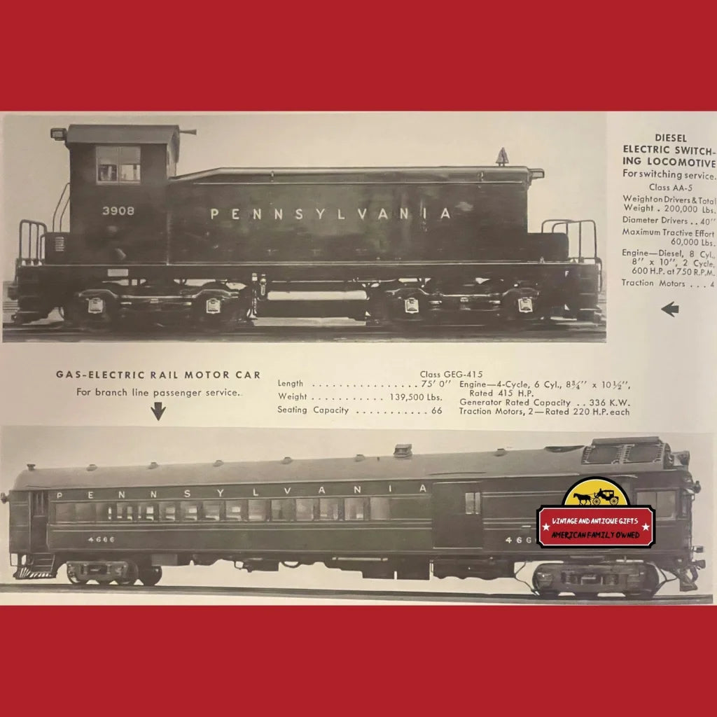 Rare 1939 Antique Vintage Pennsylvania Railroad Sales Brochure 30 Pages! Advertisements Collectible Items | Memorabilia