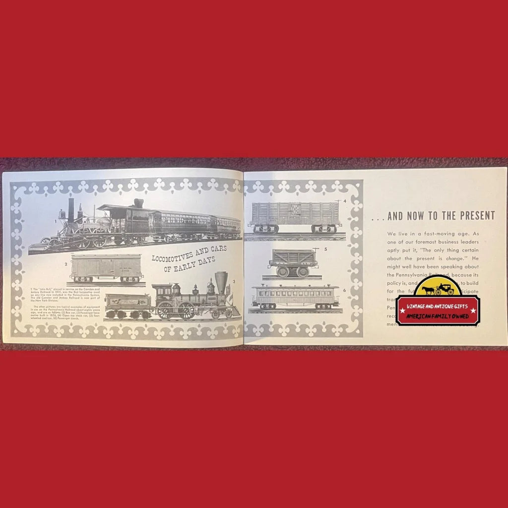 Rare 1939 Antique Vintage Pennsylvania Railroad Sales Brochure 30 Pages! Advertisements and Gifts Home page Explore