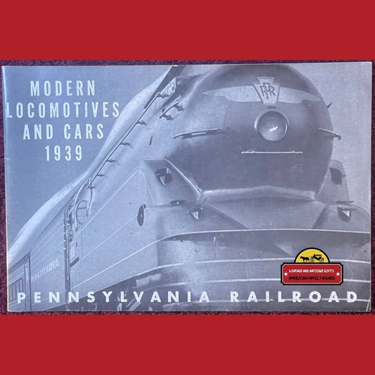 Rare 1939 Antique Vintage Pennsylvania Railroad Sales Brochure 30 Pages! Advertisements Explore American History