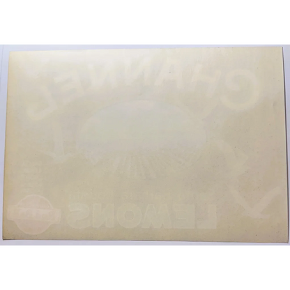 Faded sticker from Santa Barbara County channel brand label in vintage collectible piece