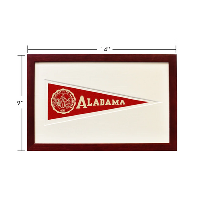 Vintage 1950s Alabama Hormel pennant in wool felt wall art