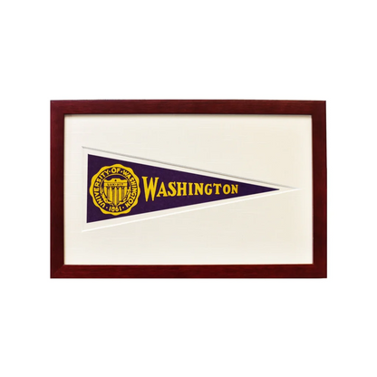 Rare 1950s Hormel Pennant wool felt University of Washington flag