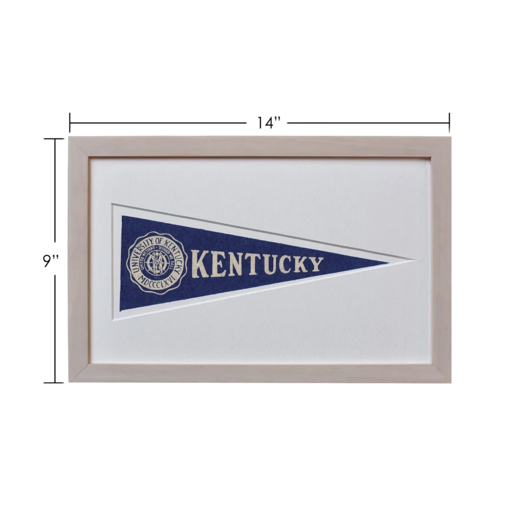 Rare 1950s Kentucky Wildcats Hormel pennant in wool felt