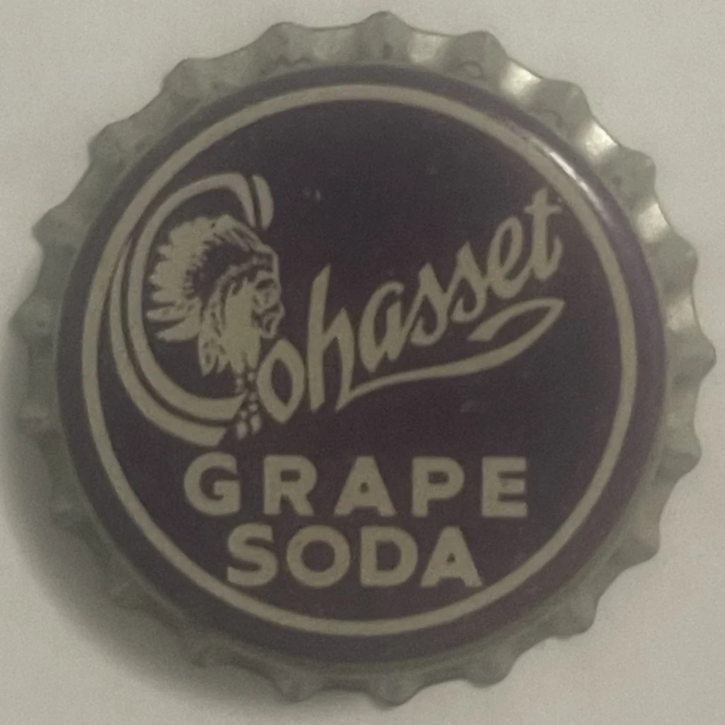 Rare 1950s Vintage Cohasset Grape Soda Cork Bottle Cap Youngstown OH Collectibles - OH: Timeless Nostalgia Unleashed!