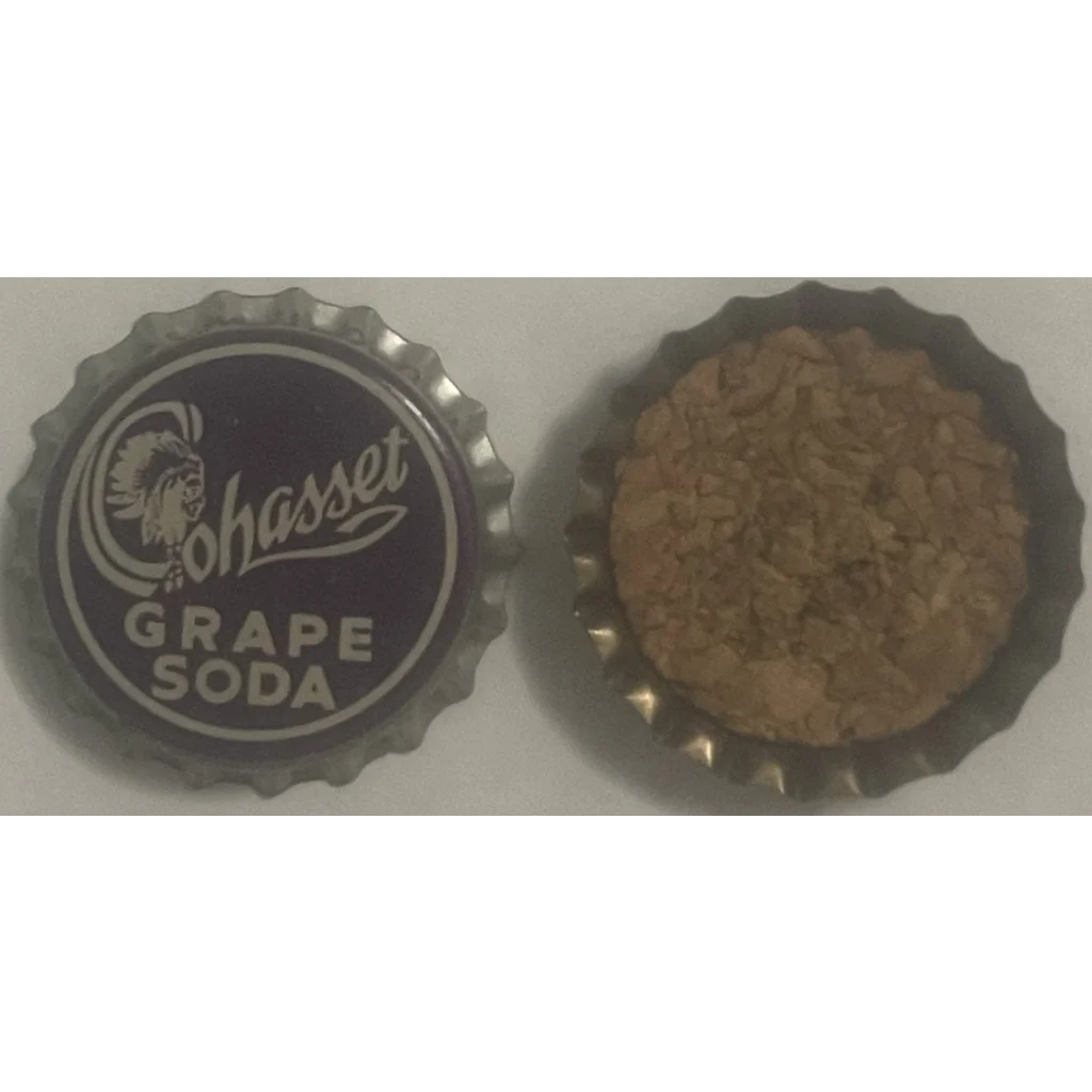 Rare 1950s Vintage Cohasset Grape Soda Cork Bottle Cap Youngstown OH Collectibles - OH: Timeless Nostalgia Unleashed!