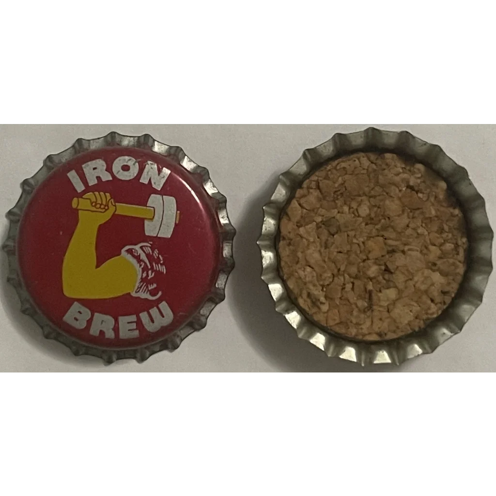 Rare 1950s Vintage Iron Brew Beer Cork Bottle Cap East Haven CT Collectibles
