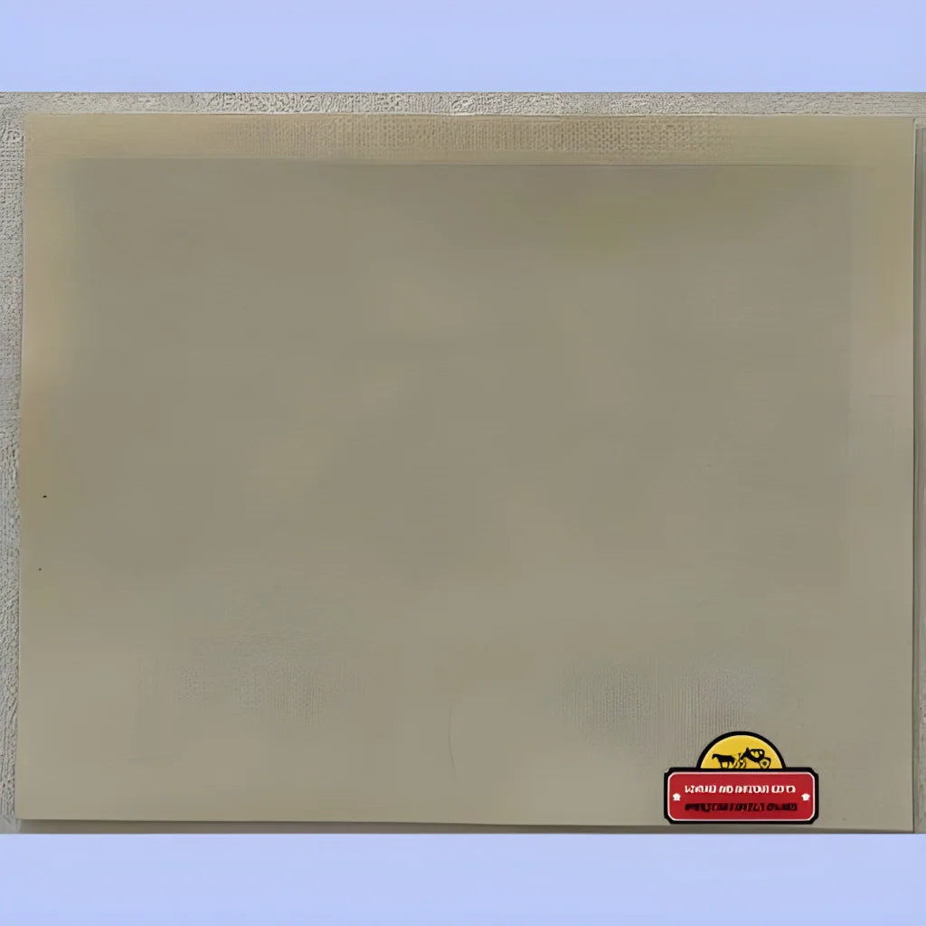 Blank beige board featuring a Rare 1960s Dutch Country Beer Label with vibrant colors