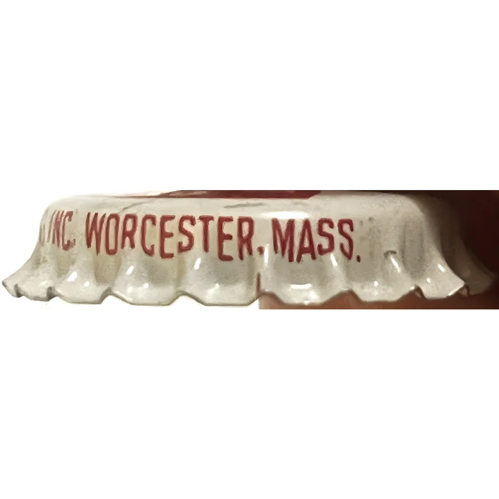 Vintage Worcester Mass ceramic sign fragment from a Frostie Root Beer collectible