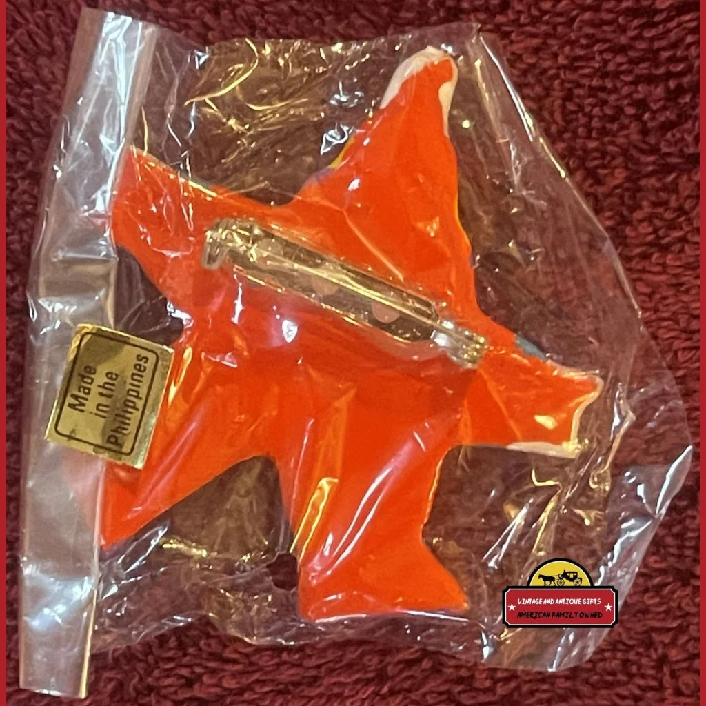 Rare 1960s Handmade Wood Colorful Clown Star Pin Unopened In Package Vintage Advertisements - Vibrantly Unique
