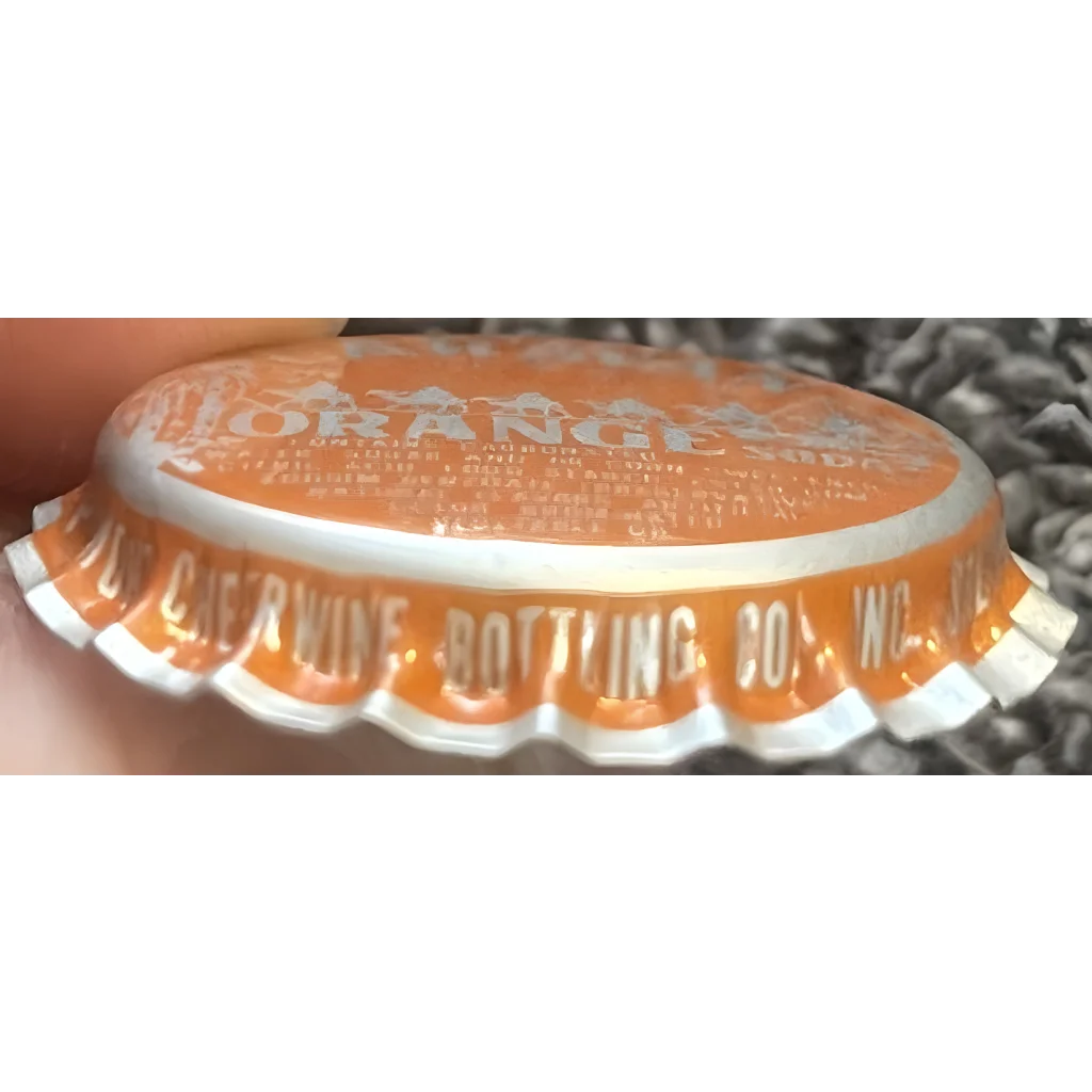 Vintage bottle cap from a Rare 1970s Salisbury NC orange soda beverage