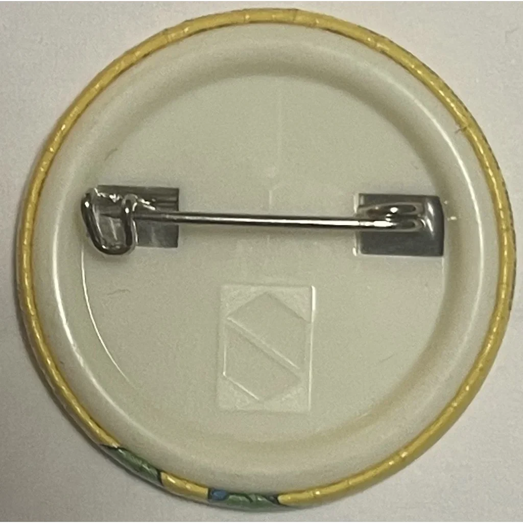 Safety pin on a circular back for the Rare 1990 Leonardo Pin from Ninja Turtles Movie