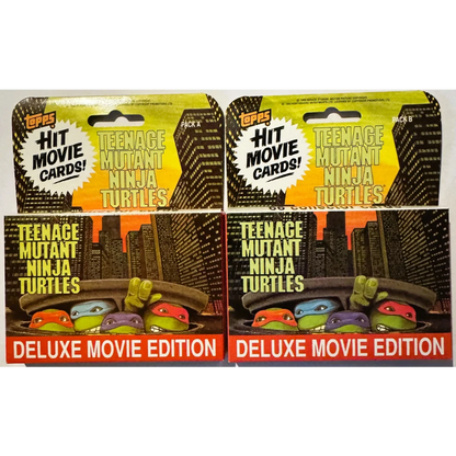 Two packs of Teenage Mutant Ninja Turtles deluxe movie edition trading cards