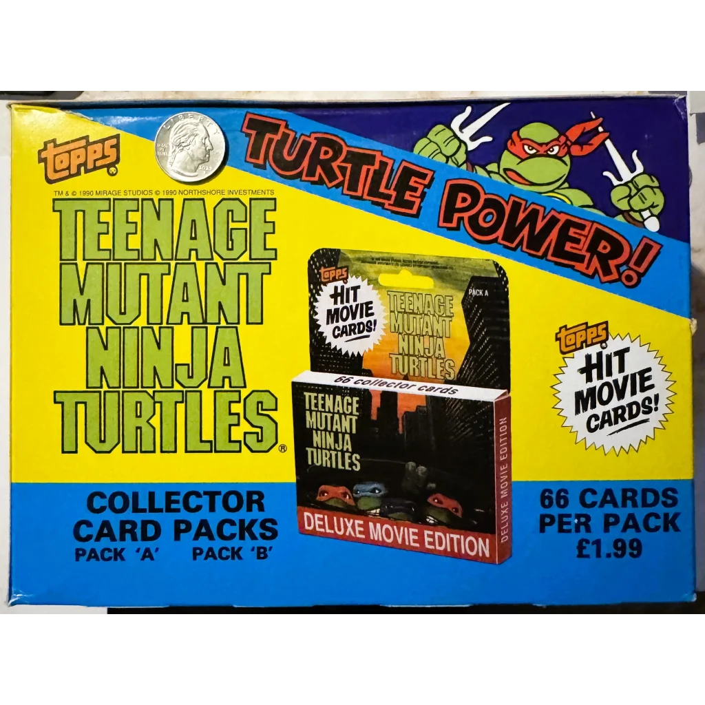Teenage Mutant Ninja Turtles Deluxe Movie Edition trading card packs for collectors