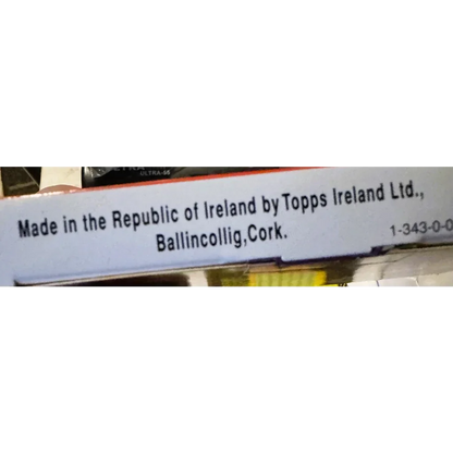 Box with manufacturing info for Rare 1990 TMNT Deluxe Movie Edition Card Sets