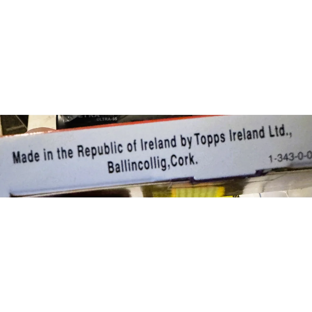 Product origin info for Rare 1990 TMNT Deluxe Movie Edition Card Sets Unleashed