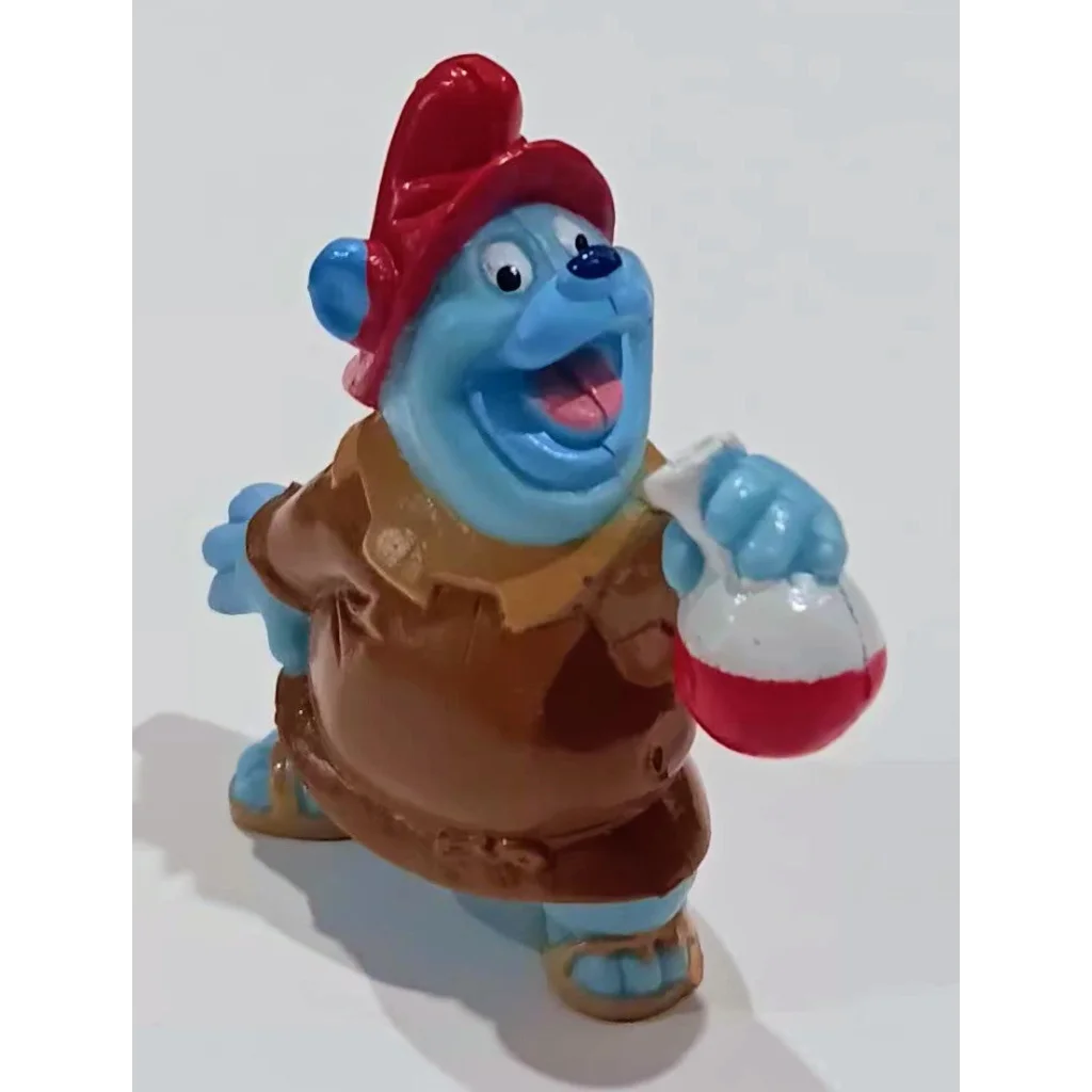 Rare 1991 Tummi Gummi Bears Disney PVC figure with blue smurf toy