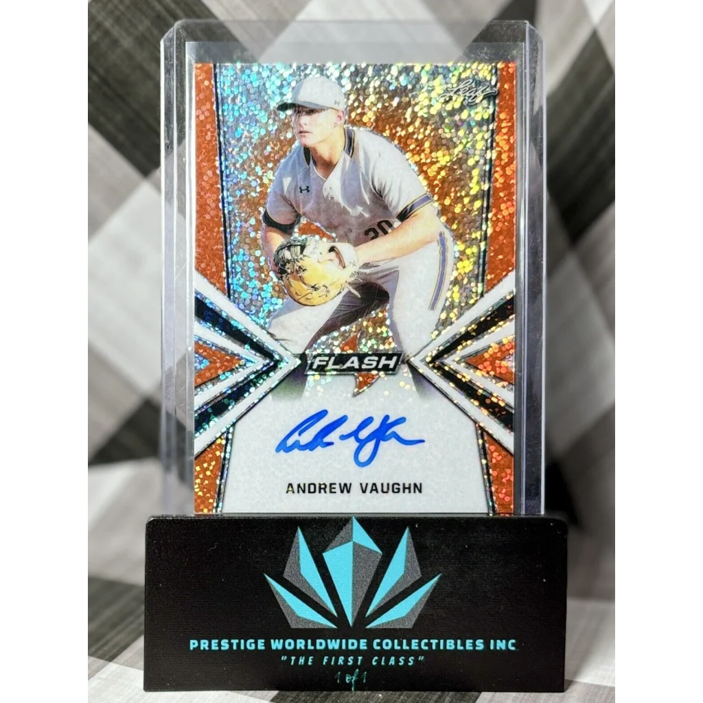 Rare 2019 Andrew Vaughn Auto 4/10 from Prestige Worldwide Collectibles