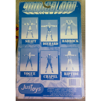 Rare 90s Vogue action figure sealed with comic book in 1980s blue white packaging