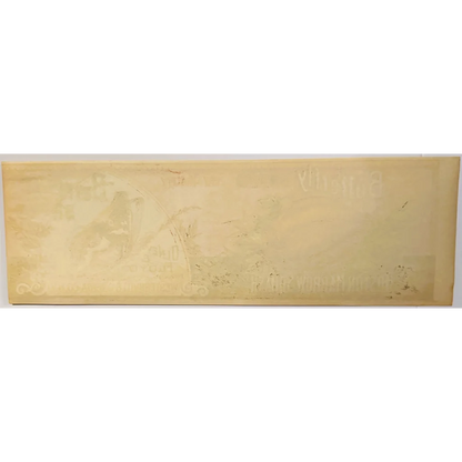 Antique 1890s butterfly textured off-white surface from Boston Marrow Squash label