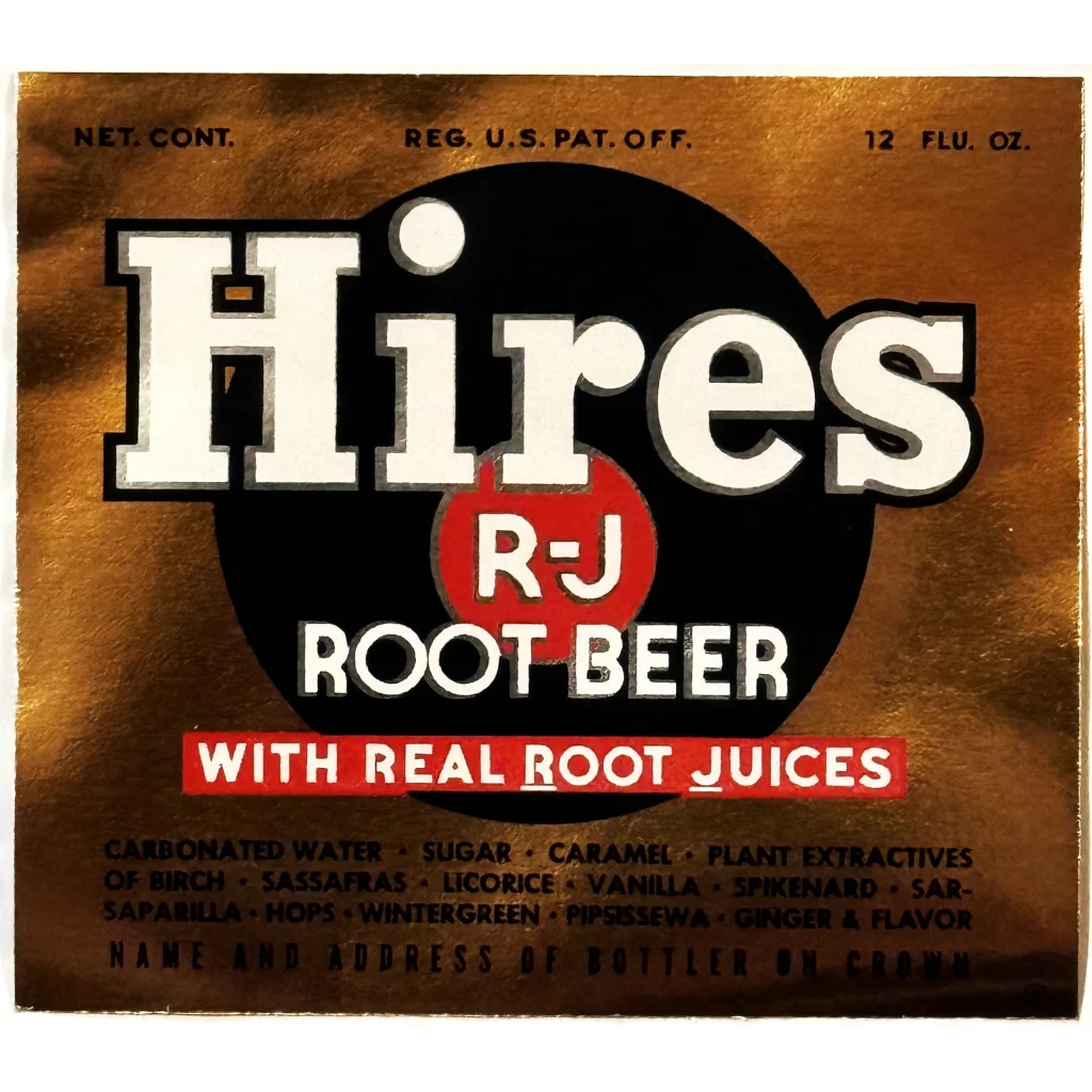 Rare Antique 1930s Hires R - J Root Beer Label RIP 2023 American Icon! Vintage Advertisements Label: a Collector’s Dream