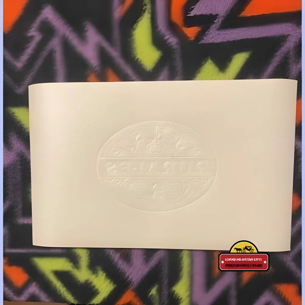 White rectangular soap with Rurales embossed logo from Antique Rurales Cigar Label