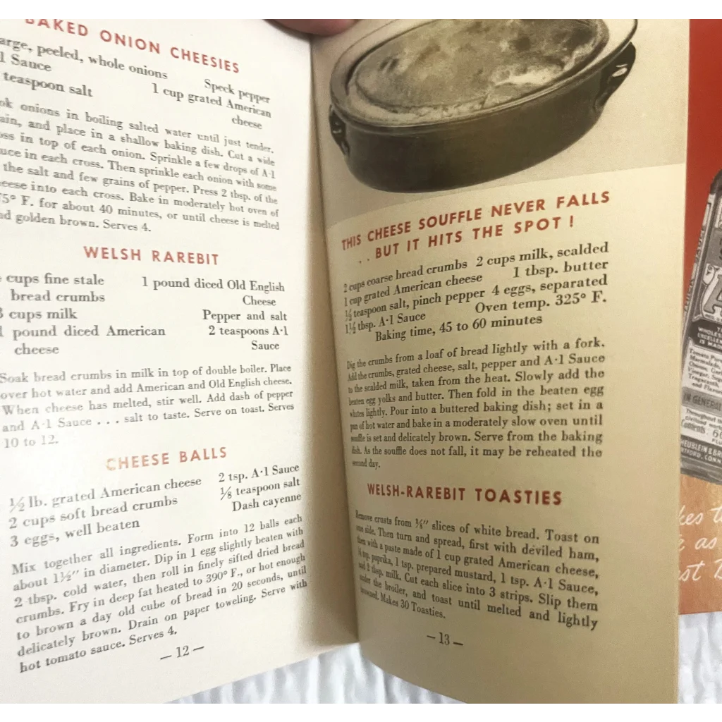 Rare Antique Vintage 1941 A1 Cooking for a Man Cookbook 🥩 Amazing Americana! Advertisements and Gifts Home page