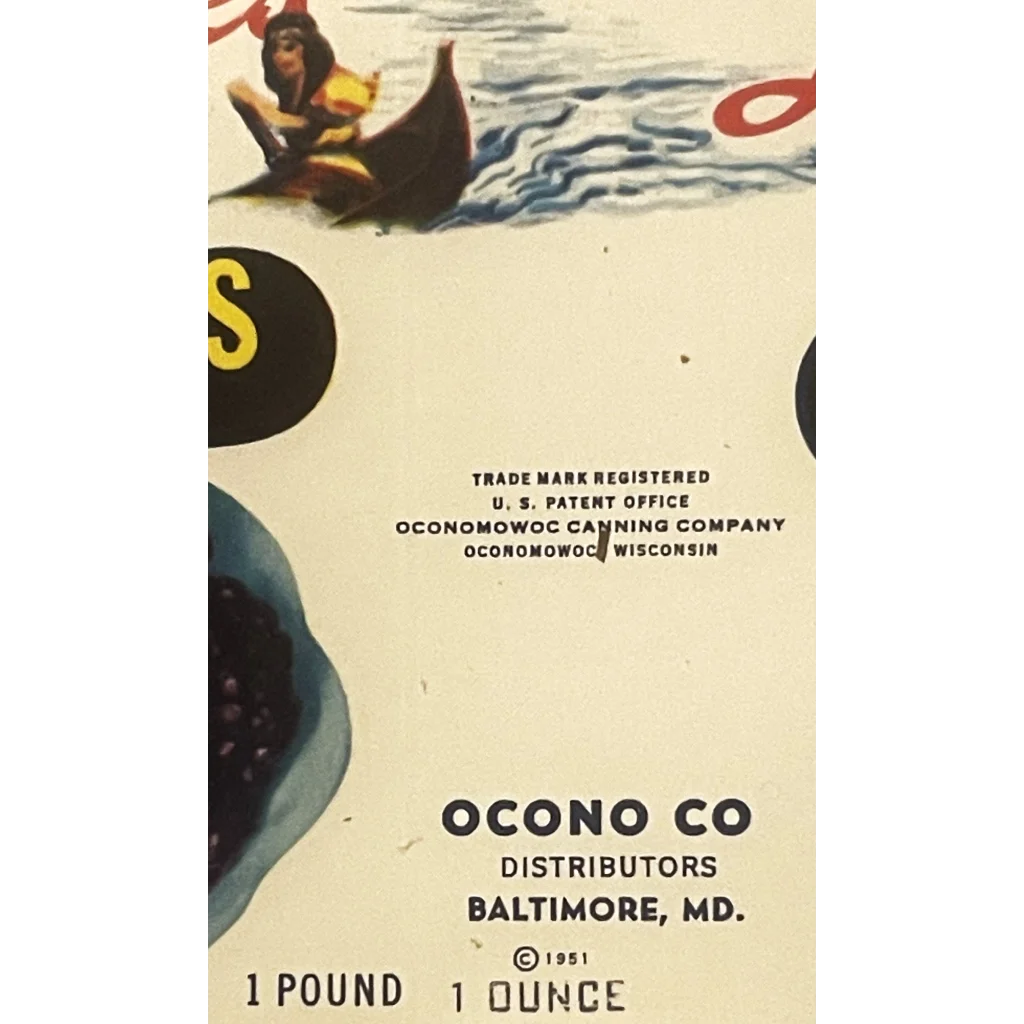 Rare Antique Vintage 1950s Land O’ Lakes Can Label Baltimore MD RIP Icon Mia! Advertisements OLakes - Exciting Find!