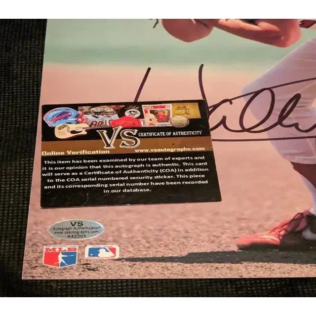 Autographed vintage baseball memorabilia with certificate of authenticity, perfect rare antique gift