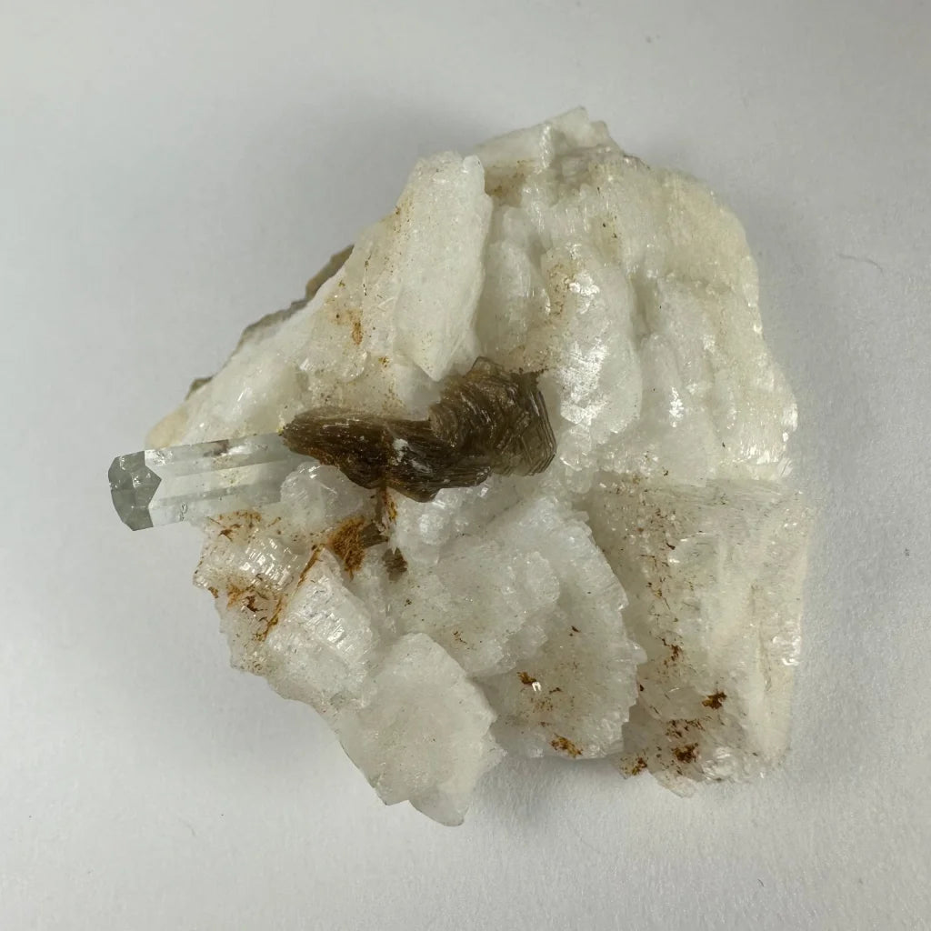 Rare translucent white quartz cluster from Shigar Valley Pakistan