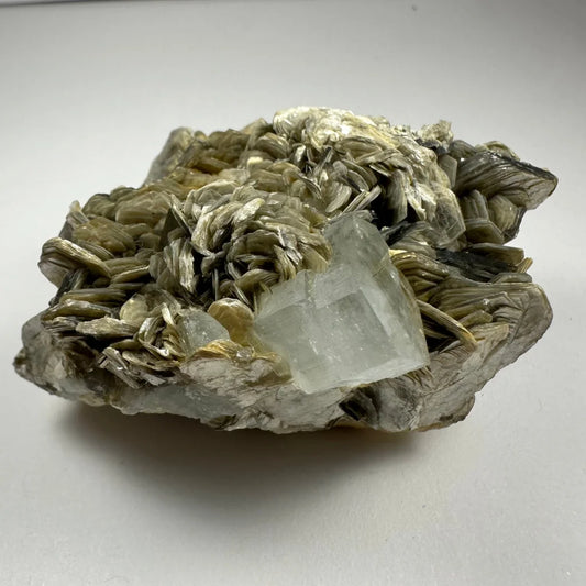 Rare translucent aquamarine muscovite crystal from Shigar Valley, Pakistan
