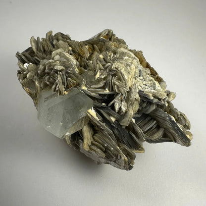 Rare translucent pale gray aquamarine muscovite crystal from Shigar Valley Pakistan
