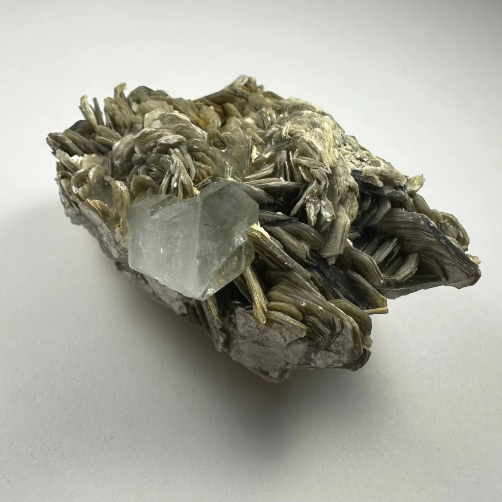 Rare translucent aquamarine muscovite crystal from Shigar Valley Pakistan