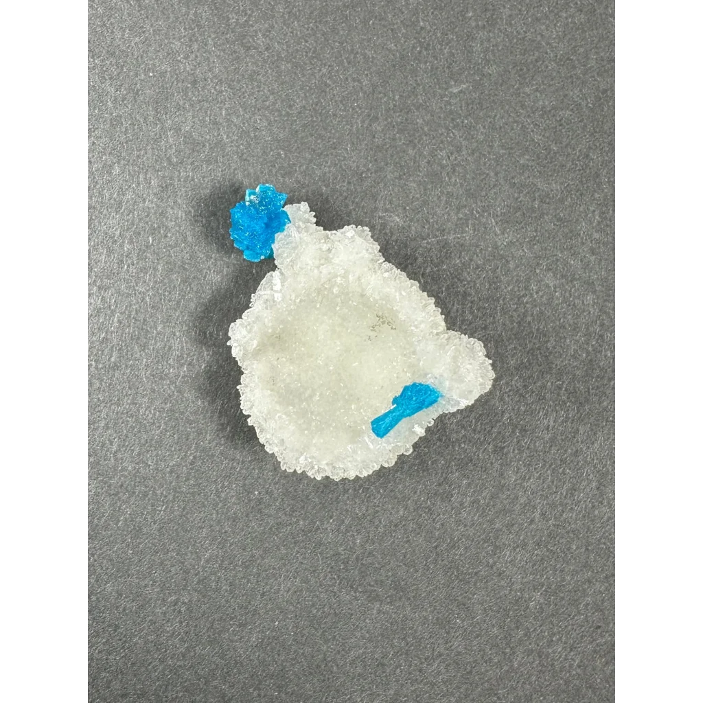 Rare Blue Cavansite Crystal Cluster from India with translucent white and blue accents