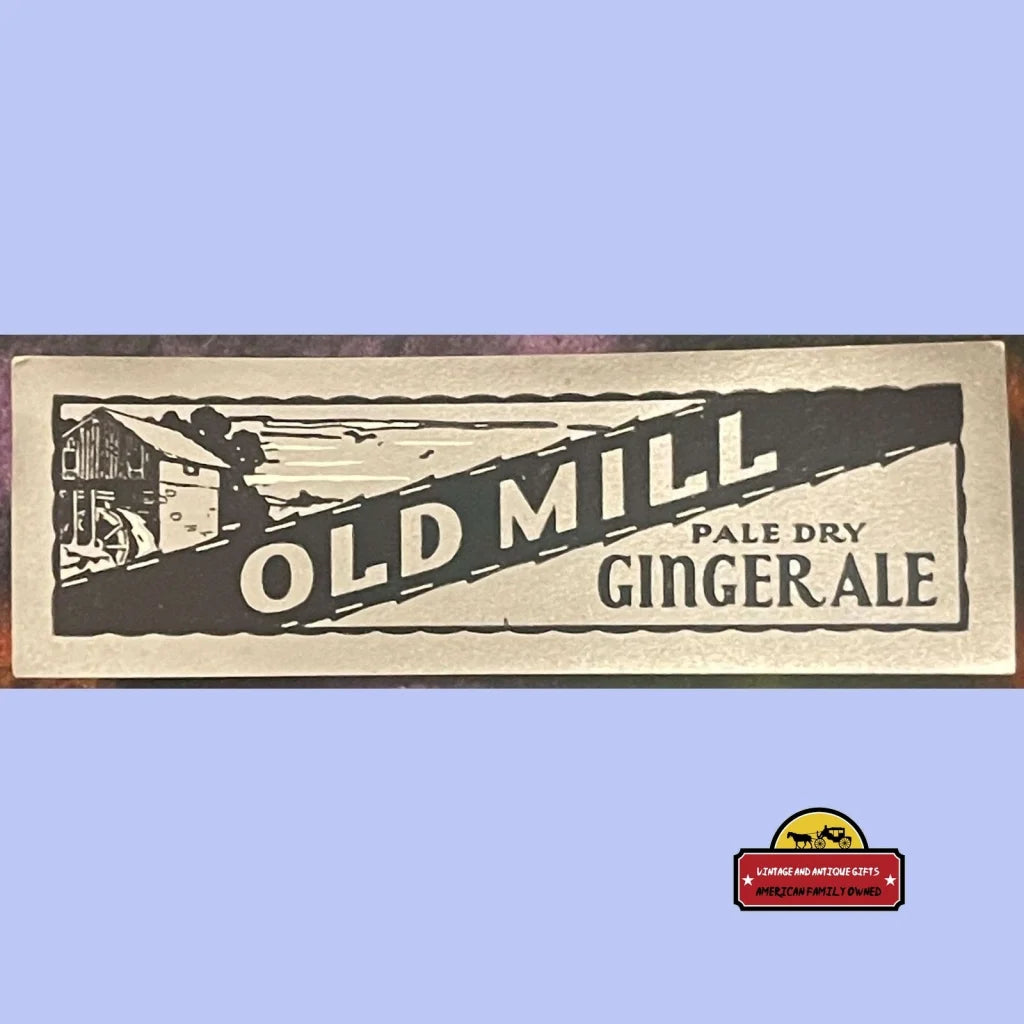 Rare Combo Antique Vintage Old Mill Ginger Ale Labels St Louis Mo 1930s - Advertisements - Soda And Beverage