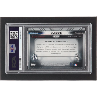 Graded Fernando Tatis baseball card from Rare Father Son Dual Signed collection