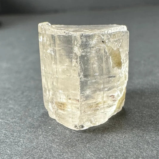 Rare golden topaz crystal from Shigar Valley, Pakistan, with clear striations